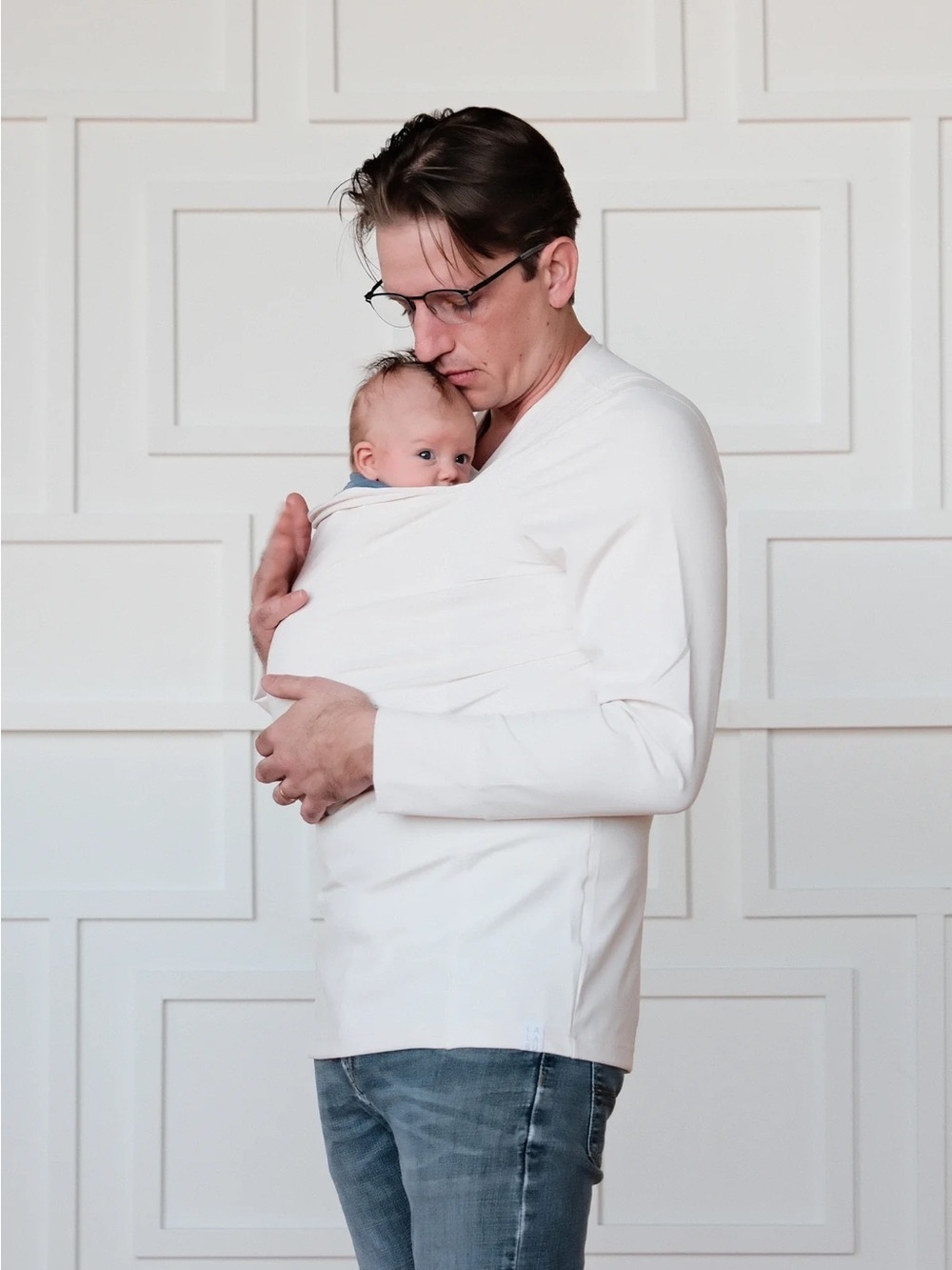 Labubu Dad Shirt - Hands-Free Carrier Long Sleeve Top Slim Fit Magnetic